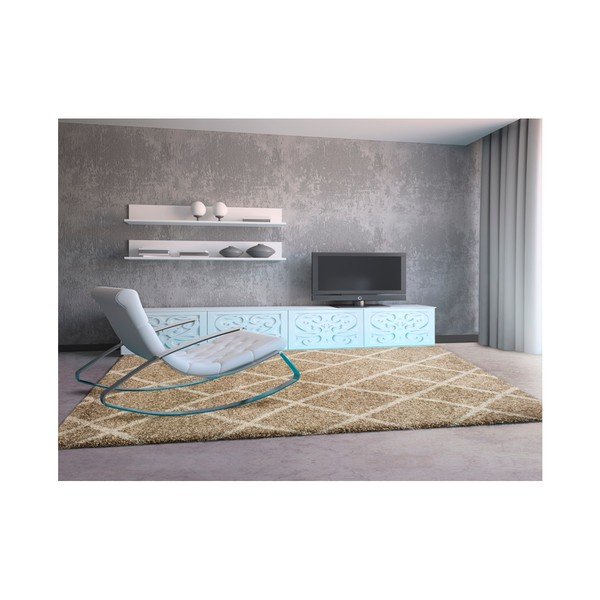 Smėlio spalvos kilimas Universal Kasbah Dice, 133 x 190 cm-image-1