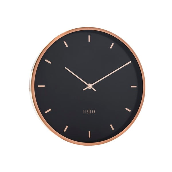 Juodos spalvos laikrodis "Cosmopolitan", 30 cm