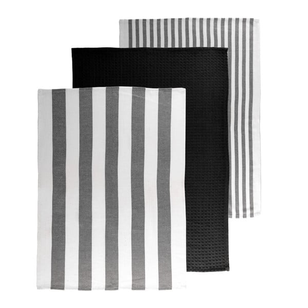 Iš medvilnės virtuvės rankšluosčiai 3 vnt. 51x74 cm Marra – Tiseco Home Studio