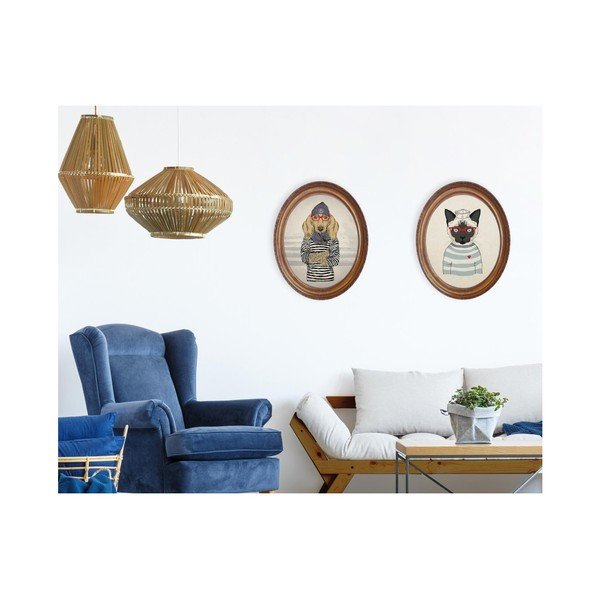 Ovalus paveikslas Really Nice Things Sailor Cat-image-2