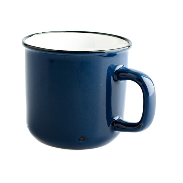 Tamsiai mėlynas keraminis puodelis Dakls, 440 ml