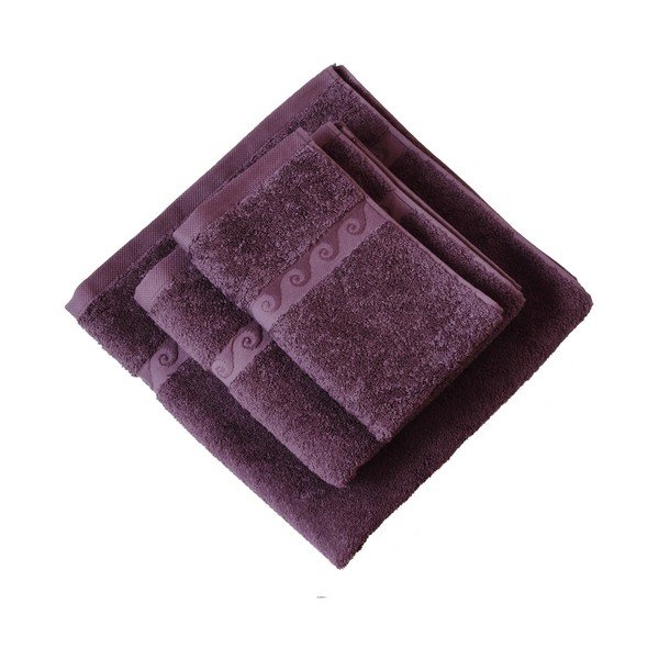 Rankšluostis "Wave" 100x50, violetinės spalvos-image-2