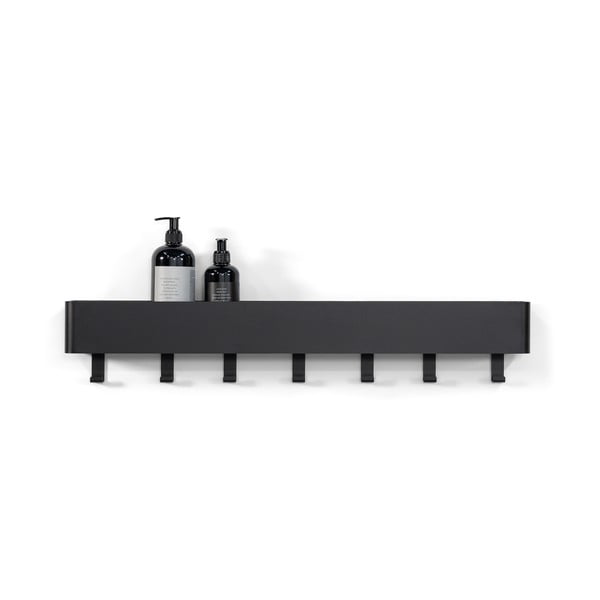 Sieninė iš plieno vonios lentyna juodos spalvos Multi – Spinder Design