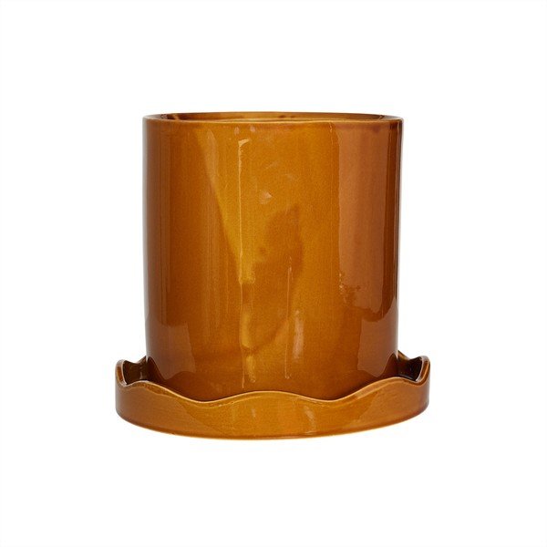 Iš molio rankų darbo gėlių vazono dangtelis ø 21,5 cm Nami – OYOY Living Design