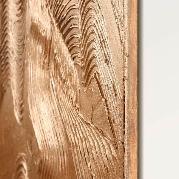 Paveikslas tapyba rankomis (tapyba) 88x118 cm Metallic Brown – Malerifabrikken-image-2