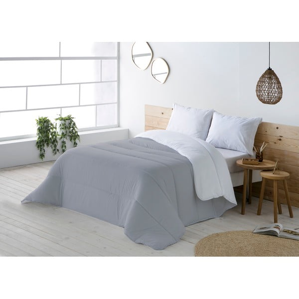 Pilkos ir baltos spalvos lovatiesė dvigulei lovai Boheme Bianca, 270 x 180 cm-image-2