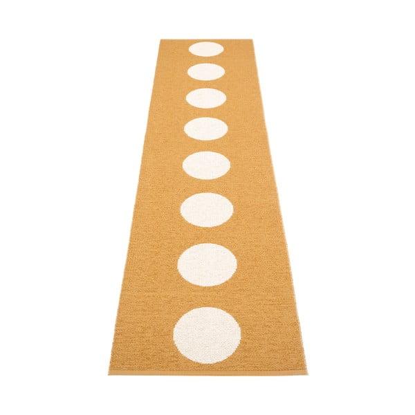 Ochros spalvos lauko kilimas 70x300 cm Vera Ochre – Pappelina