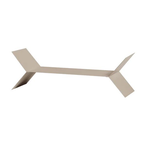 Smėlio spalvos iš metalo sieninės lentynos 3 vnt. 80 cm Lorin – WOOOD-image-3