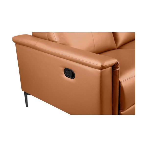 Iš dirbtinės odos sofa rudos spalvos 160 cm Lund – Støraa-image-4