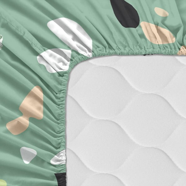 Medvilninė paklodė Happy Friday Basic Delicate, 180 x 200 cm-image-1