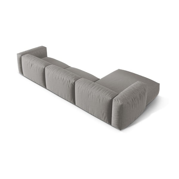 Modulinė kampinė sofa šviesiai pilkos spalvos (su kairiuoju kampu) Martina – Micadoni Home-image-4