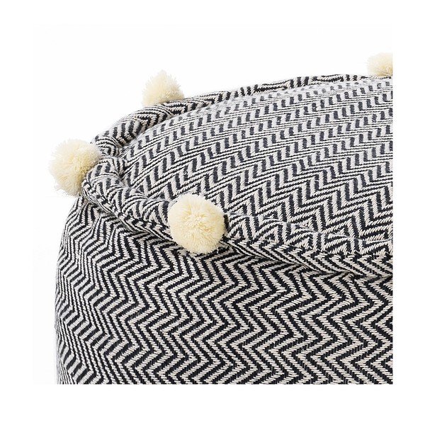 Juodos ir baltos spalvos pufas Canazei – Tomasucci-image-2