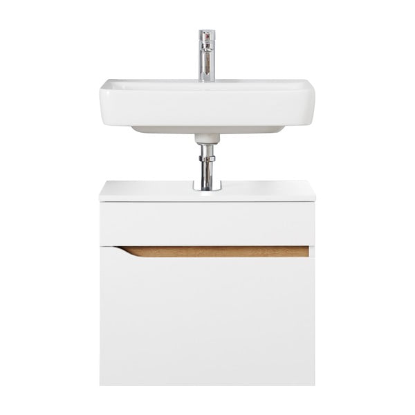 Žema/pakabinama spintelė be kriauklės baltos spalvos 60x53 cm Set 857 – Pelipal-image-2