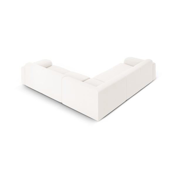Iš boucle kampinė sofa baltos spalvos (kintama/„L“ formos) Molino – Micadoni Home-image-2