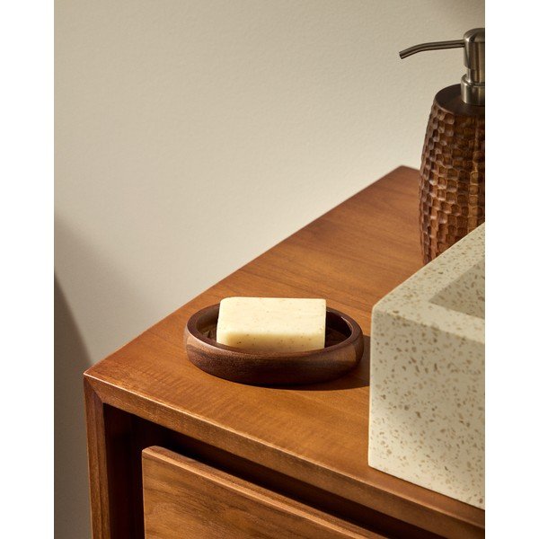 Rudos spalvos iš medienos muilinė Fraz – Kave Home-image-1