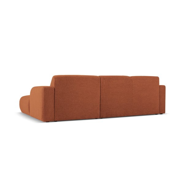 Kampinė sofa rudos spalvos iš boucle (su dešiniuoju kampu) Molino – Micadoni Home-image-3