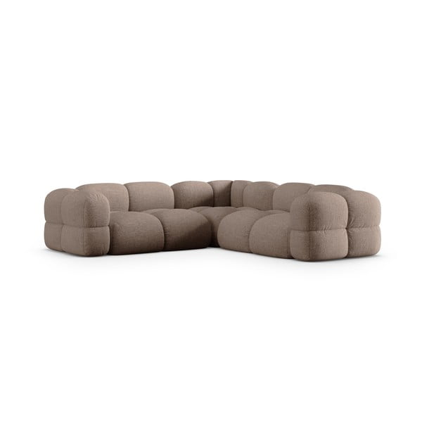 Rudos spalvos kampinė sofa Loretto – Cosmopolitan Design-image-1