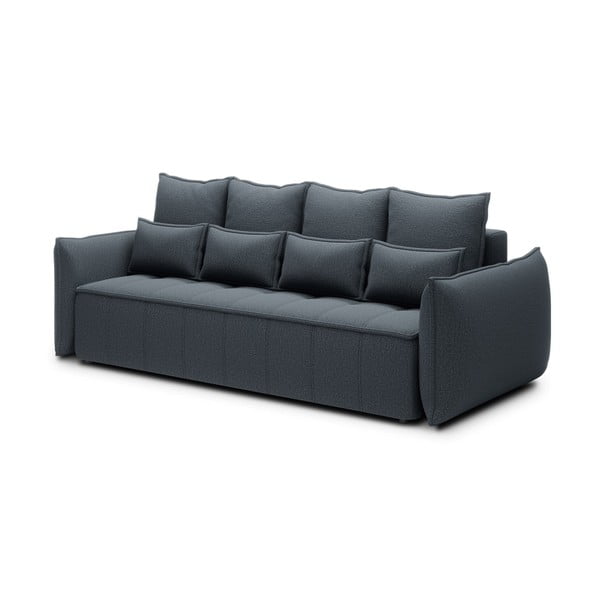 Mėlynos spalvos iš šenilinio audinio sulankstoma/su sandėliavimo vieta sofa 242 cm Weltton – ELTAP-image-2