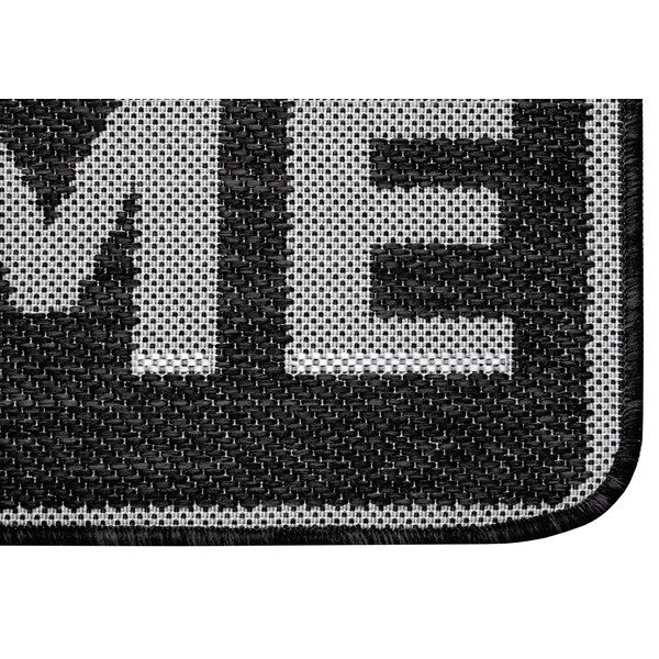 Antracito pilkos spalvos kilimas Hanse Home Weave Smiley Welcome, 50 x 80 cm-image-1
