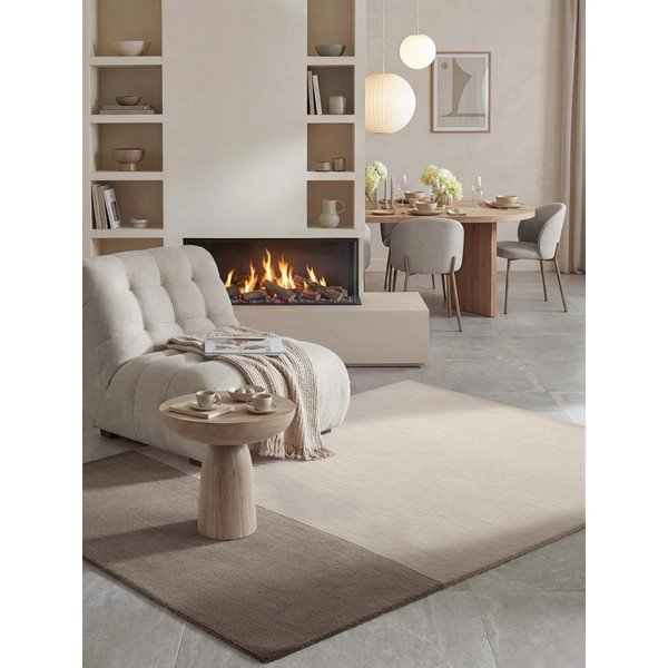 Rudos spalvos/kreminės spalvos iš vilnos mišinio kilimas 120x170 cm Hugo – Villeroy&Boch-image-4