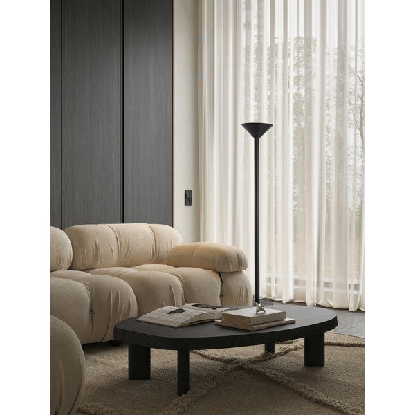 Matinės juodos spalvos iš metalo pastatomas šviestuvas (aukštis 165 cm) Tazu – Nova Luce-image-1