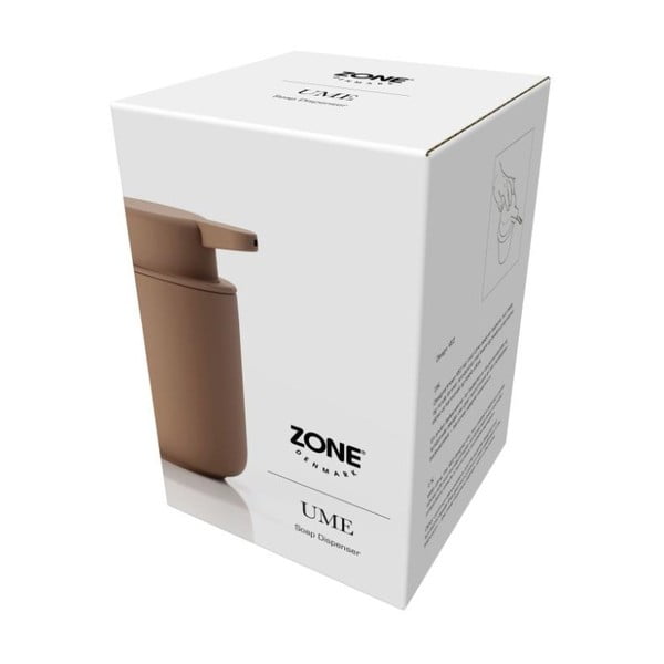 Gintarinės rudos spalvos akmens masės skysto muilo dozatorius Zone Ume Amber, 250 ml-image-3
