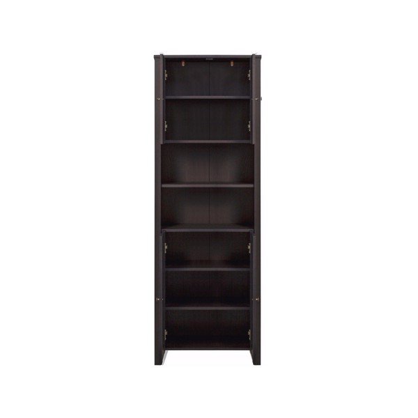 Tamsiai ruda medinė aukšta spintelė "Støraa Jenny", plotis 60 cm-image-1