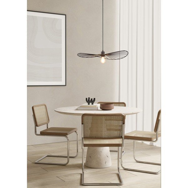 Kabantis šviestuvas matinės juodos spalvos ø 60 cm Chapeau – Reality-image-1
