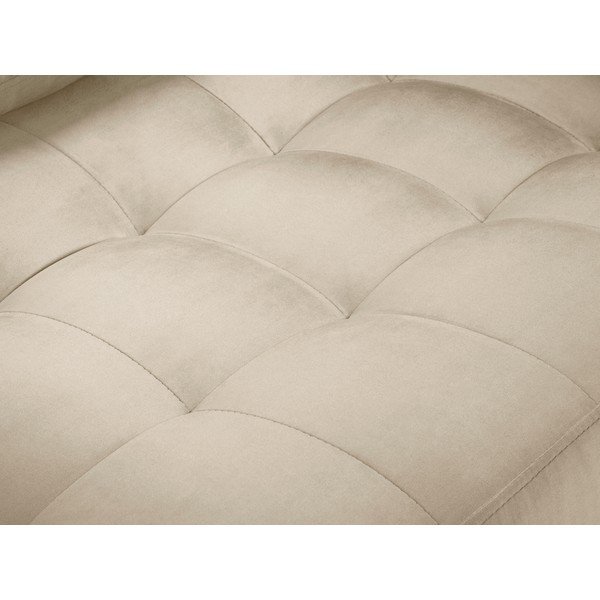 Smėlio spalvos aksominė sofa Milo Casa Santo, 219 cm-image-1
