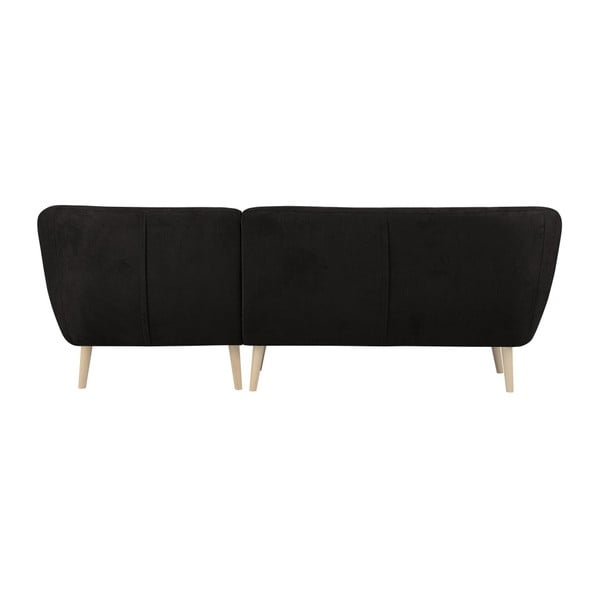 Juoda sofa su gultais dešinėje pusėje Mazzini Sofos Sicile-image-2