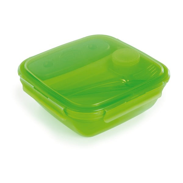 Žalia pietų dėžutė su stalo įrankiais ir šaldymo elementu Snips Lunch, 1,5 l-image-2