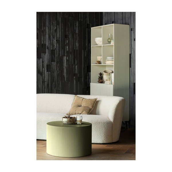 Apvalios formos kavos staliukas khaki spalvos ø 60 cm Sanne – WOOOD-image-1