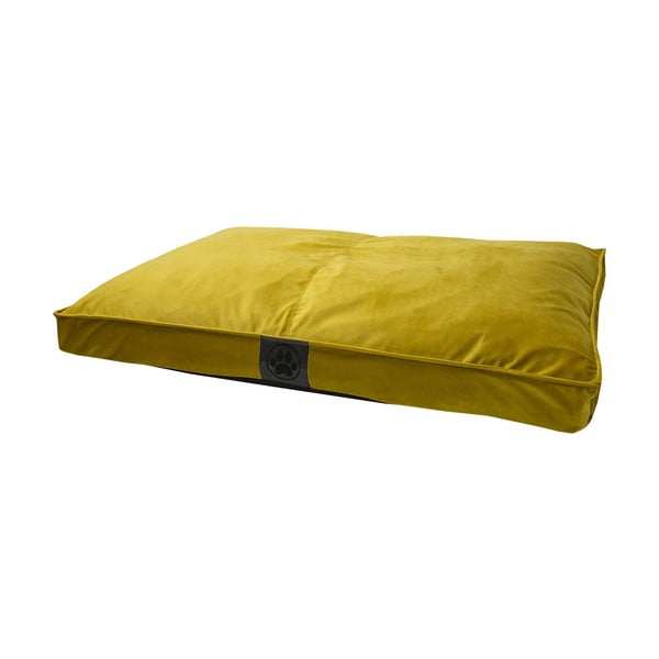 Geltona zomšinė lova 110x70 cm Dog Box - Ego Dekor