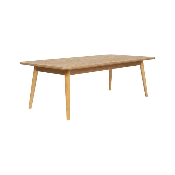 Kavos staliukas natūralios spalvos su ąžuolo dekoro stalviršiu 60x120 cm Fabio – White Label-image-2