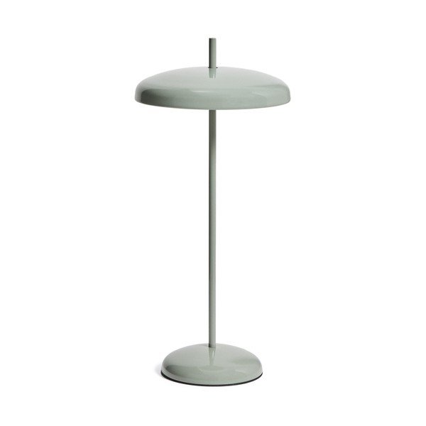 Šviesiai žalios spalvos stalinis šviestuvas LED su pritemdymo funkcija (aukštis 35 cm) su metaliniu gaubtu Porte – Kave Home