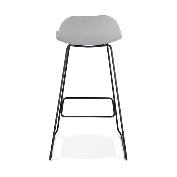 Pilka baro kėdė juodomis kojomis Kokoon Slade, sėdynės aukštis 76 cm-image-4