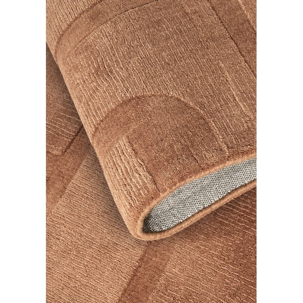 Rankų darbo iš vilnos kilimas rudos spalvos 160x230 cm Alexis – Villeroy&Boch-image-3