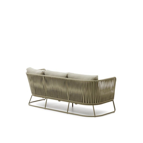 Khaki spalvos iš plieno sodo sofa Saconca – Kave Home-image-2