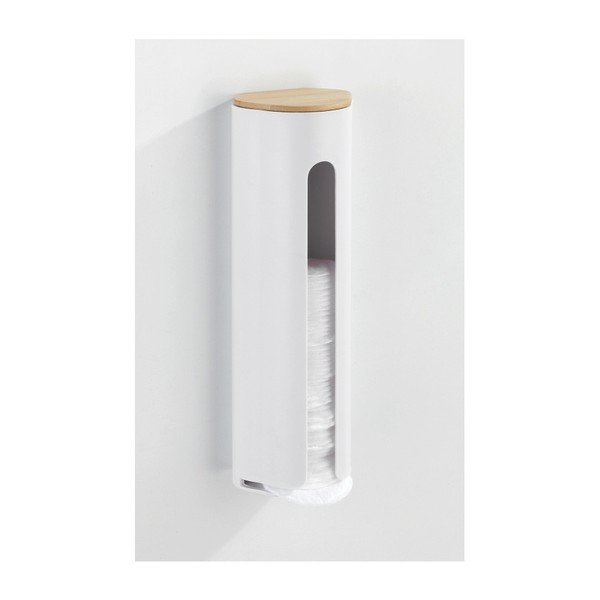 Baltas sieninis vatos diskelių dozatorius Wenko Laresa-image-2