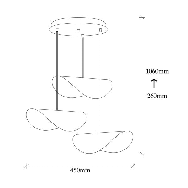 Kabantis šviestuvas juodos spalvos/auksinės spalvos ø 45 cm su metaliniu gaubtu Sivani – Opviq lights-image-4