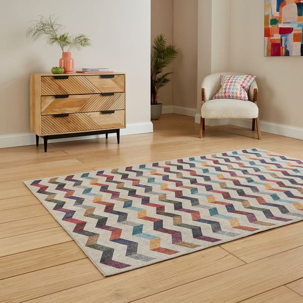 Skalbiamas kilimas 152x230 cm Coral Multi – Think Rugs-image-2