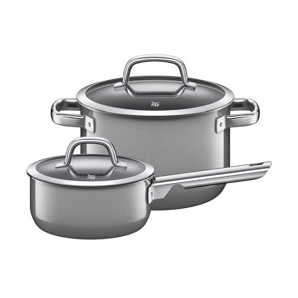 2 WMF platinos pilkos spalvos puodų rinkinys