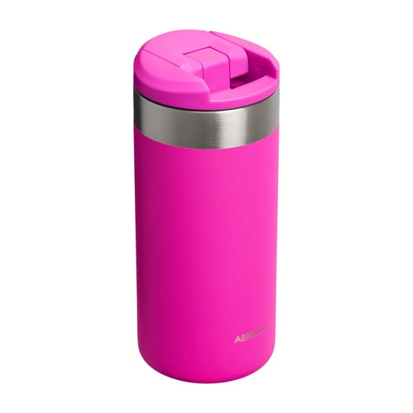 Rožinės spalvos iš nerūdijančio plieno termo puodelis 350 ml AeroLight™ Transit Mug Violet Blossom – Stanley-image-1