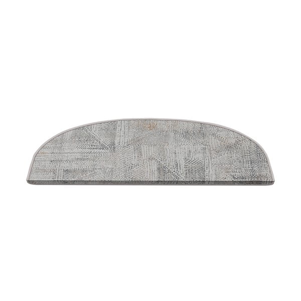 Laiptų kilimėlių rinkiniai pilkos spalvos 16 vnt. 20x65 cm Horizon – Vitaus