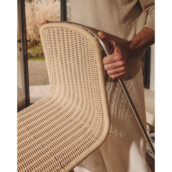 Smėlio spalvos sodo kėdė Tavari – Kave Home-image-4