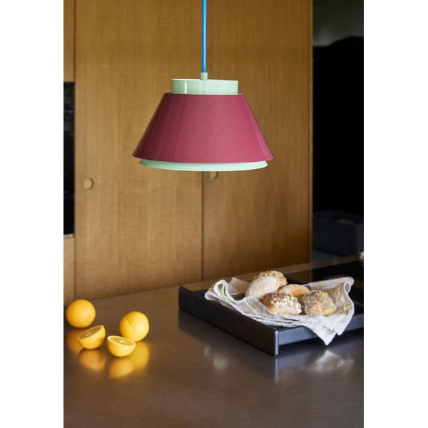 Raudonos spalvos/žalios spalvos iš metalo kabantis šviestuvas ø 25 cm Remi – Hübsch-image-1