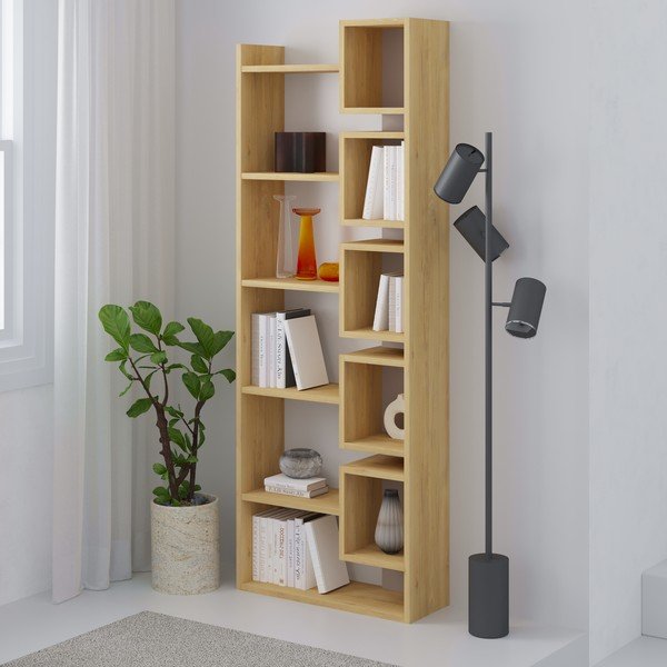 Knygų spinta  iš ąžuolo 60x168,5 cm Eladi – Marckeric-image-4