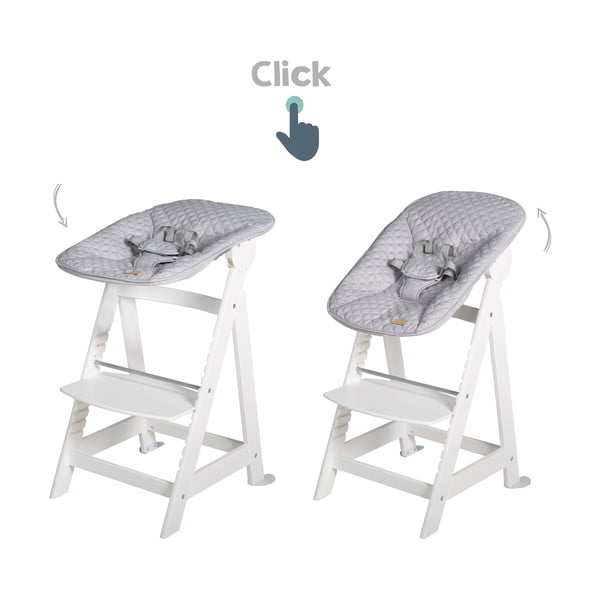 Maitinimo kėdutė baltos spalvos Grow-Along – Roba-image-4