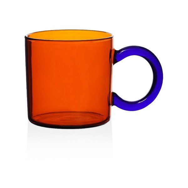 Iš stiklo  puodelis oranžinės spalvos 300 ml – Hermia