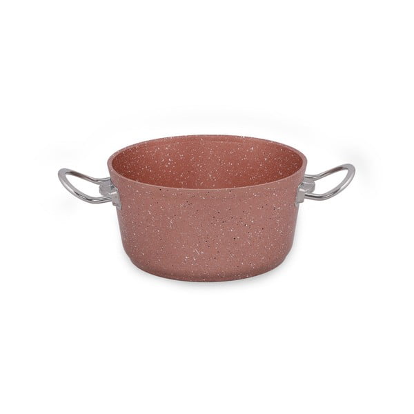Rožinis aliuminio puodas su dangčiu Güral Porselen Classic, ø 20 cm-image-4
